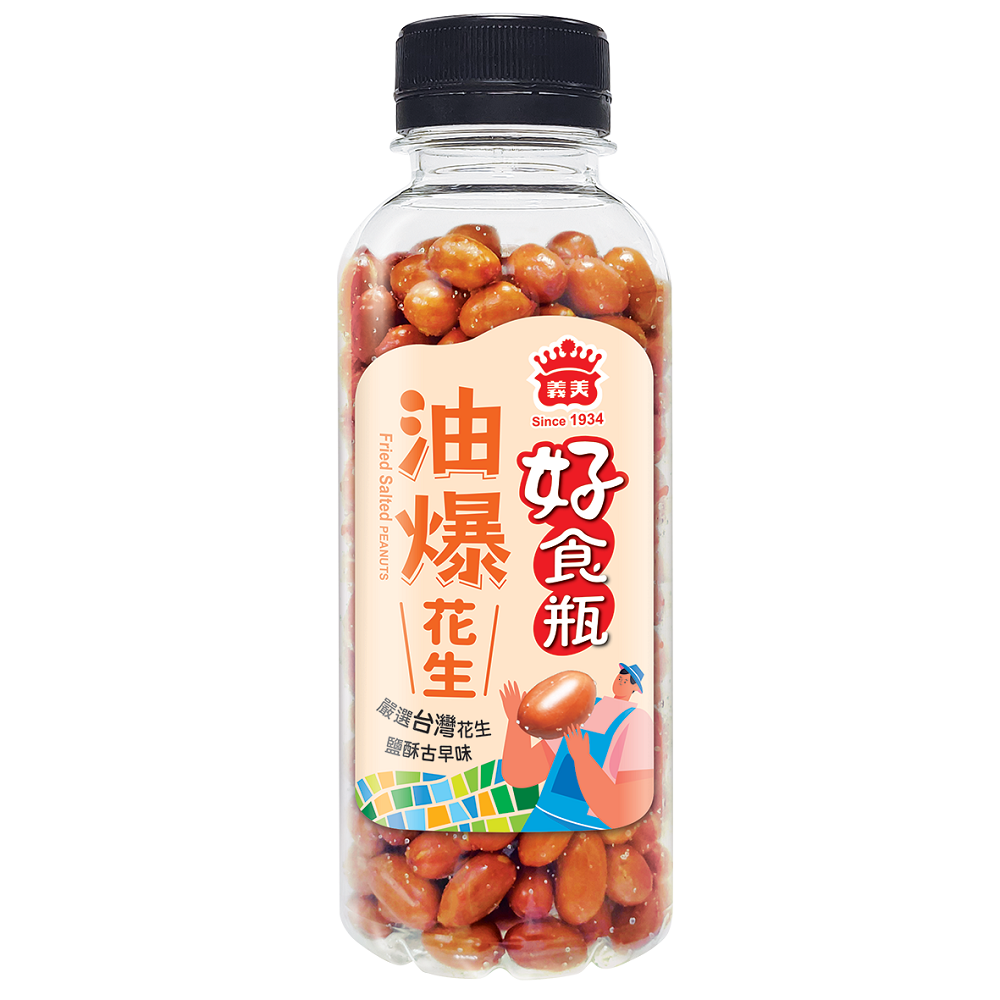 義美好食瓶-油爆花生230g, , large