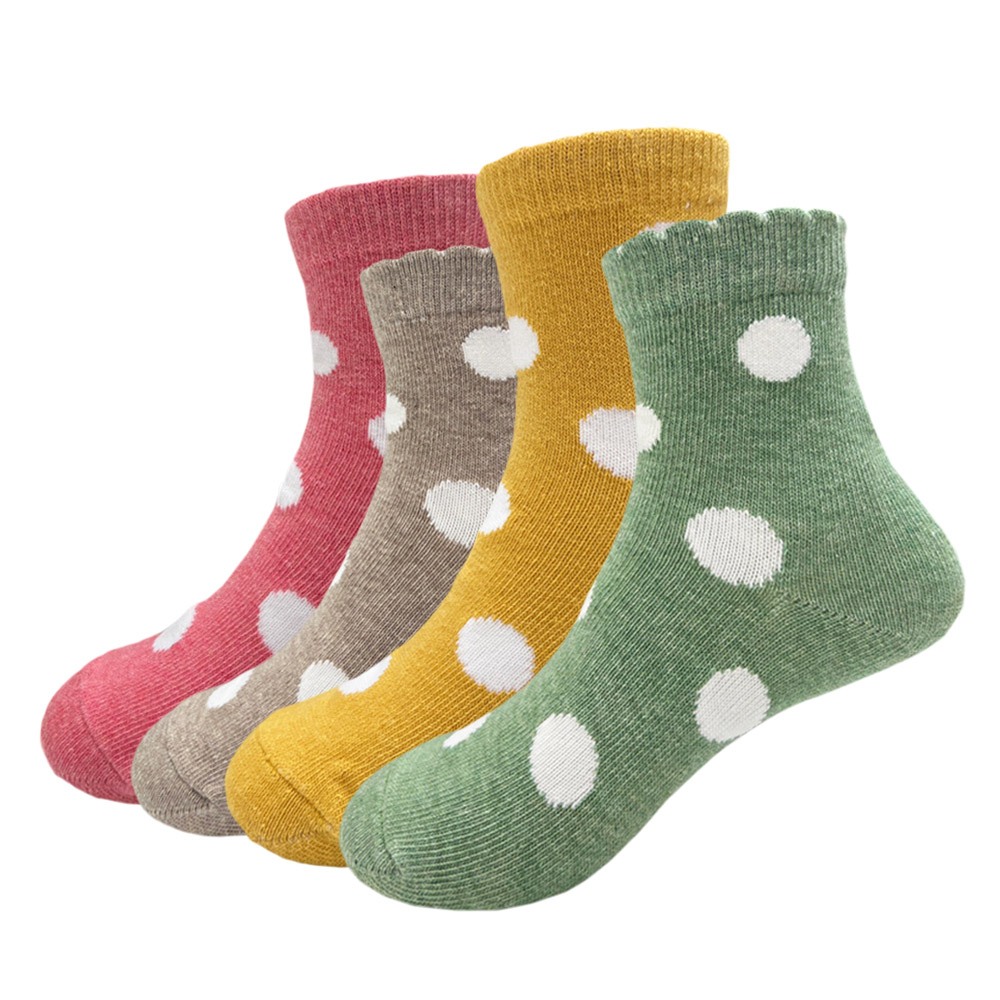 【BVD】圓點1/2童襪<中灰,17-21cm>B572 短襪 襪子, , large