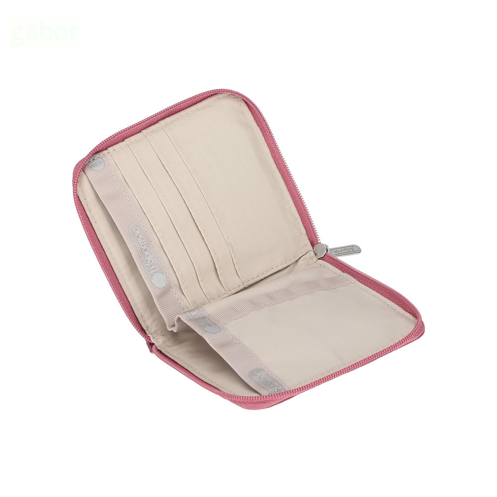 Lesportsac Compact Zip Wallet 極簡輕薄錢包 送禮-桃紅色, , large