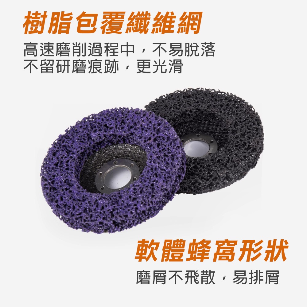 台灣現貨！黑金剛 黑輪 紫輪 4吋平面砂布輪 紅砂 氧化鋁 百頁輪 拋光輪 百頁砂輪片 去漆 除鏽輪 研磨輪 除漆, , large