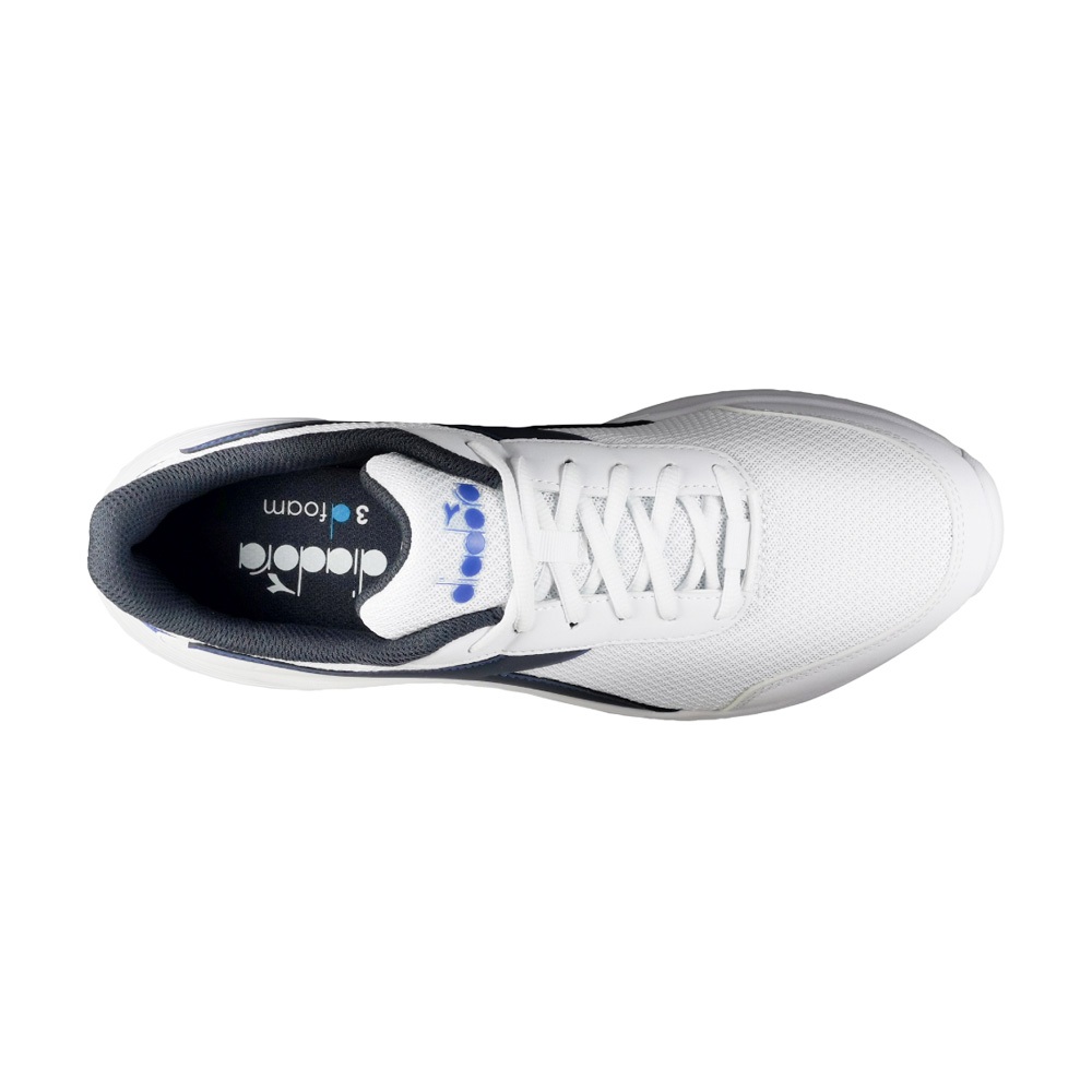 DIADORA迪亞多那 義大利進口 輕量運動慢跑鞋 男運動鞋 男鞋 EASY RUN 透氣 吸震 減壓 防滑 黑 白藍, , large