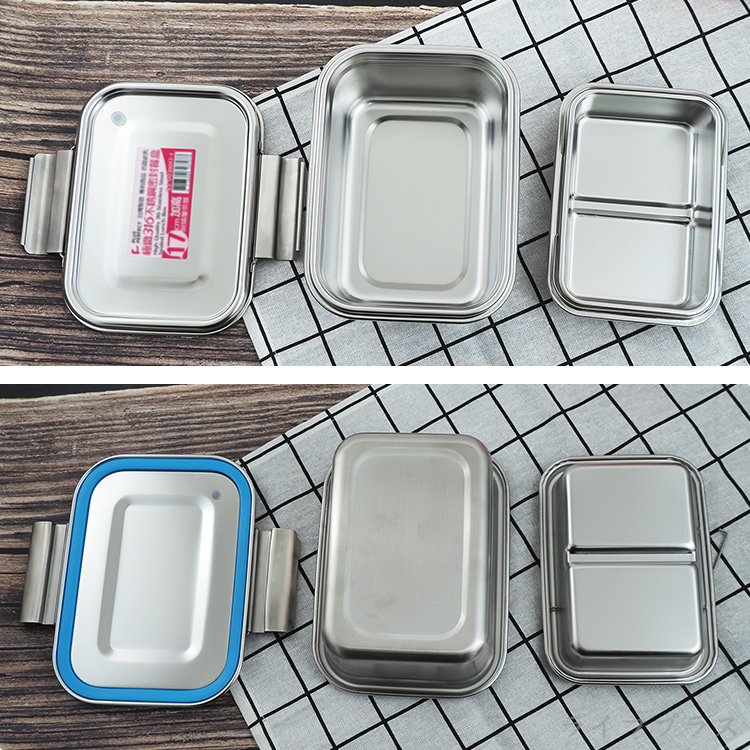 極緻316不鏽鋼密封餐盒/便當盒-17cm-加高-2入, , large