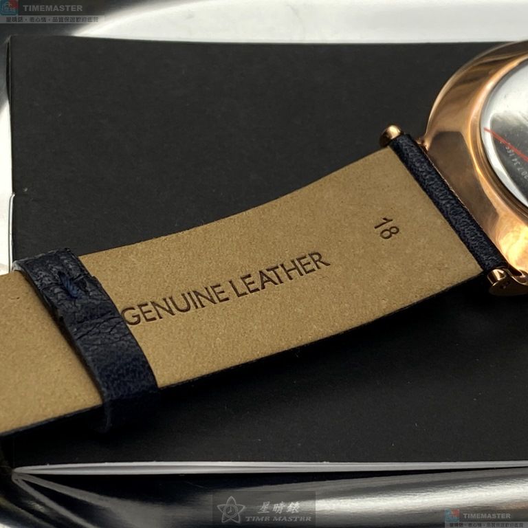 [星晴錶業]COACH手錶,36mm,CH00009黑色錶面玫瑰金錶殼深黑色真皮皮革錶帶款, , large