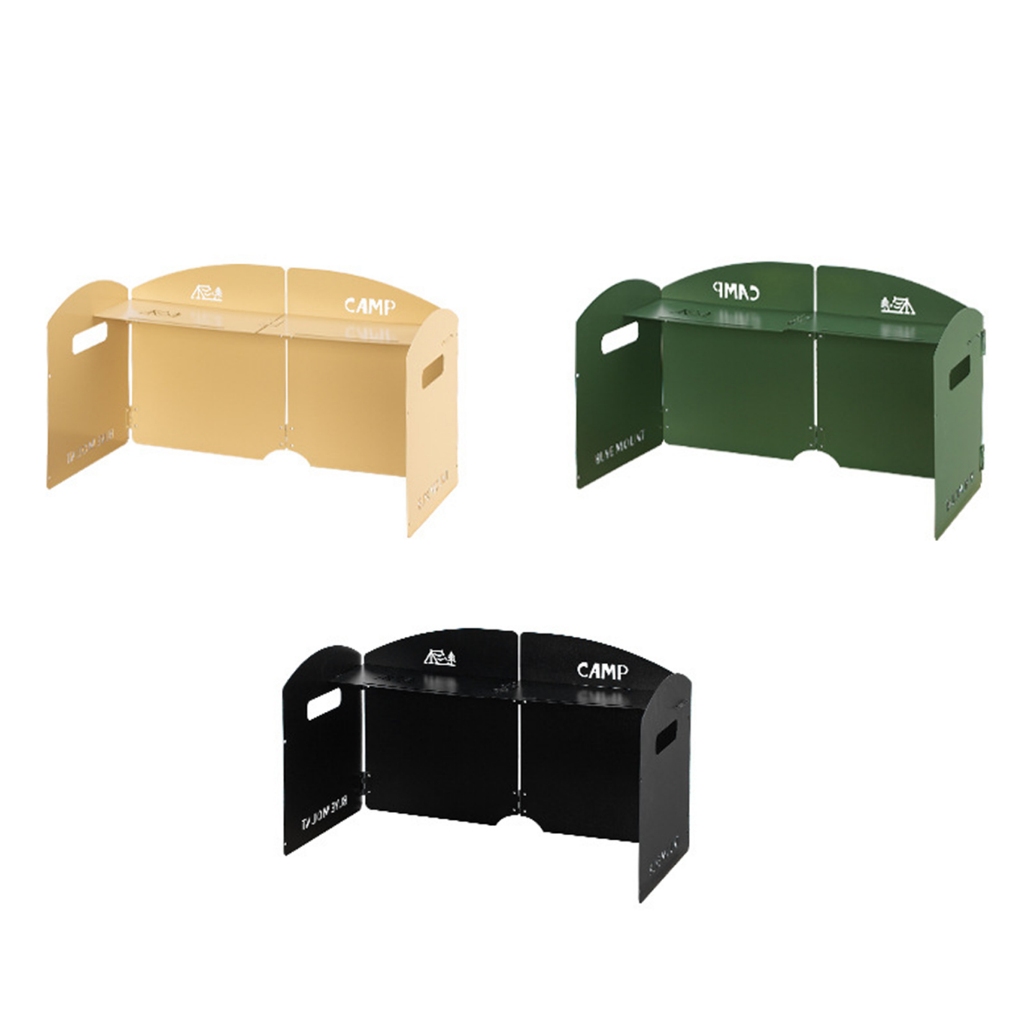 Foldable Stove Windshield with Storage Panel, , large