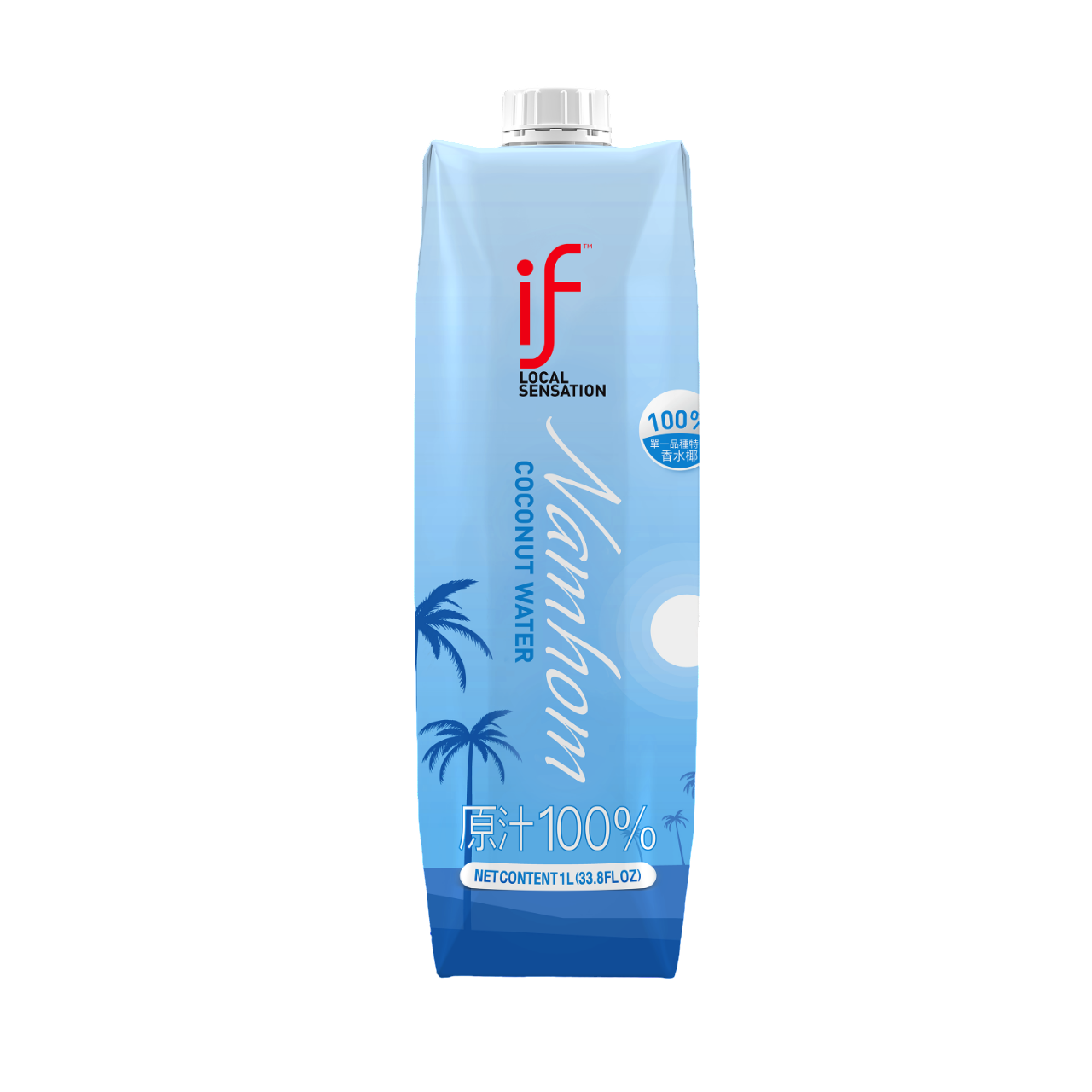 泰國IF 100%天然香水椰子水 1公升*12瓶/箱  夏季大消暑~, , large