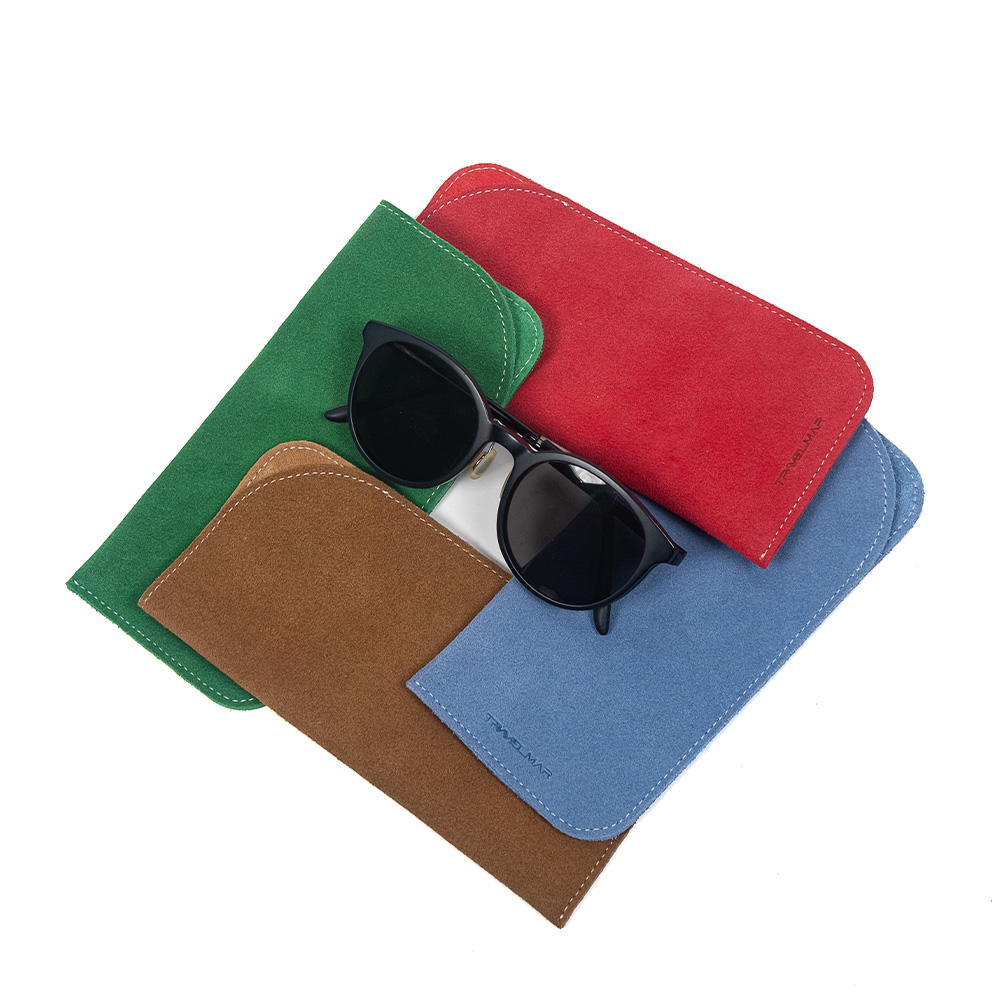 TRAVELMAR Travel Leather Glasses Case-Available in multiple colors, , large