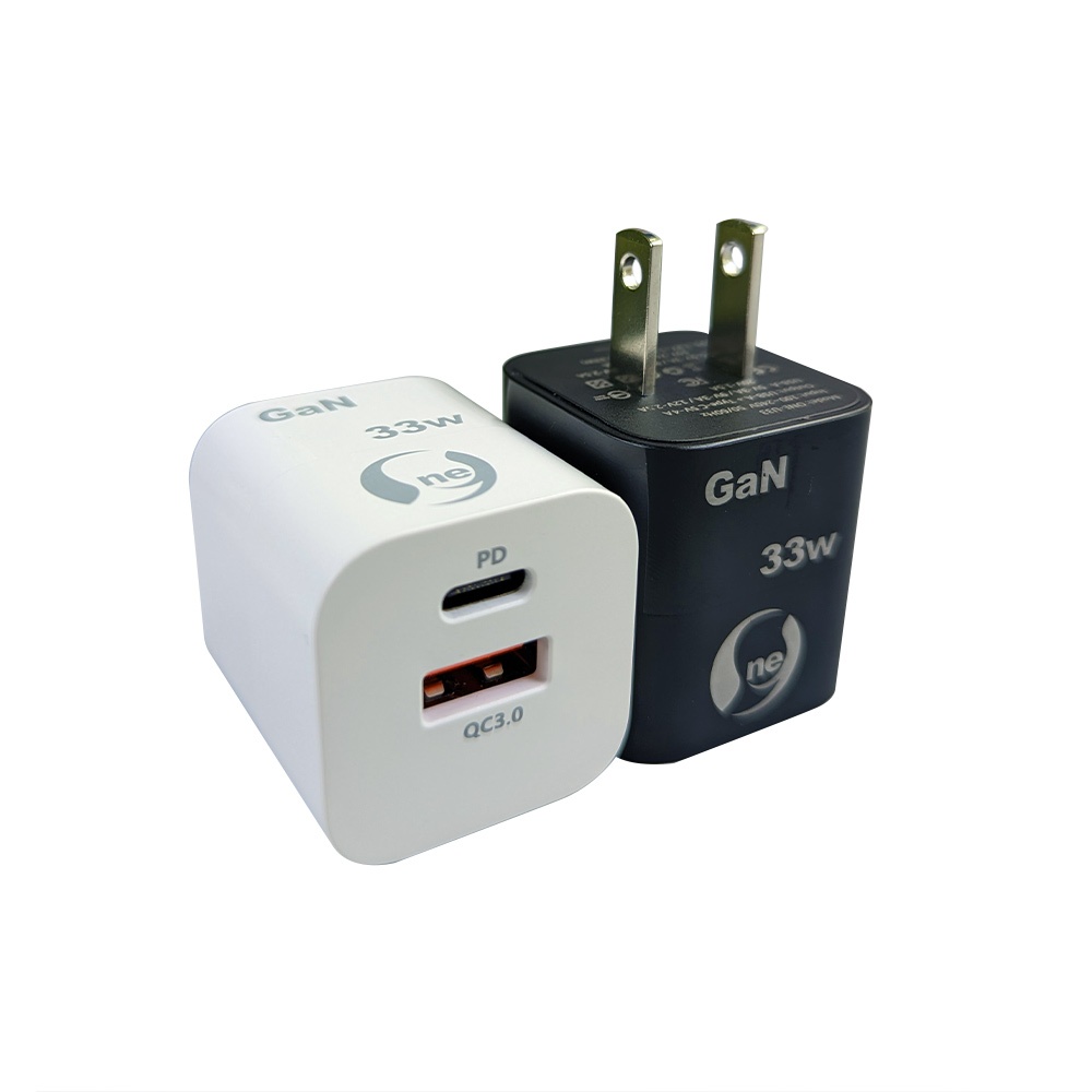 [O-ONE] 33W GaN USB + Type-C Fast Charger — Compact Dual-Port Wall Adapter, PD/QC Compatible, White
Includes Carry Pouch — Limited Offer, , large