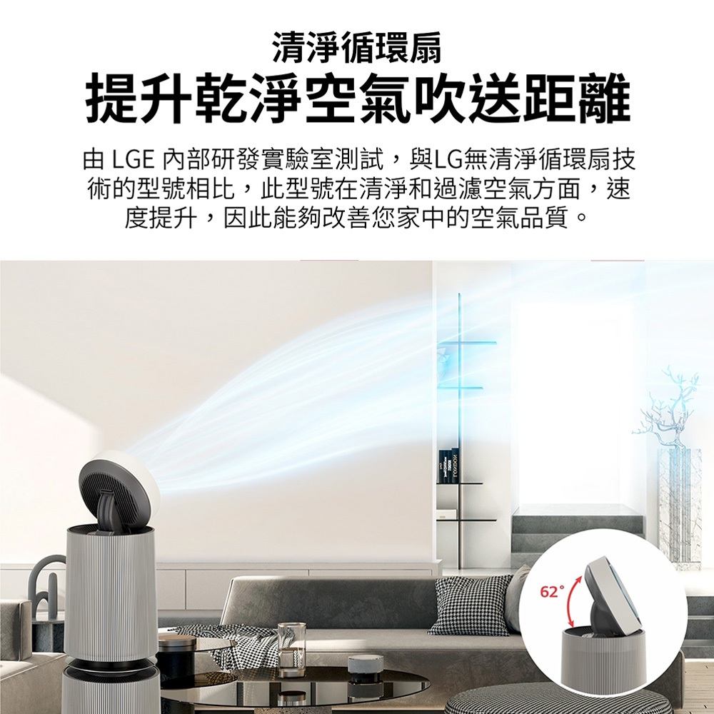 LG  AS101DBY0 PuriCare 360°空氣清淨機 寵物功能增加版二代(雙層), , large