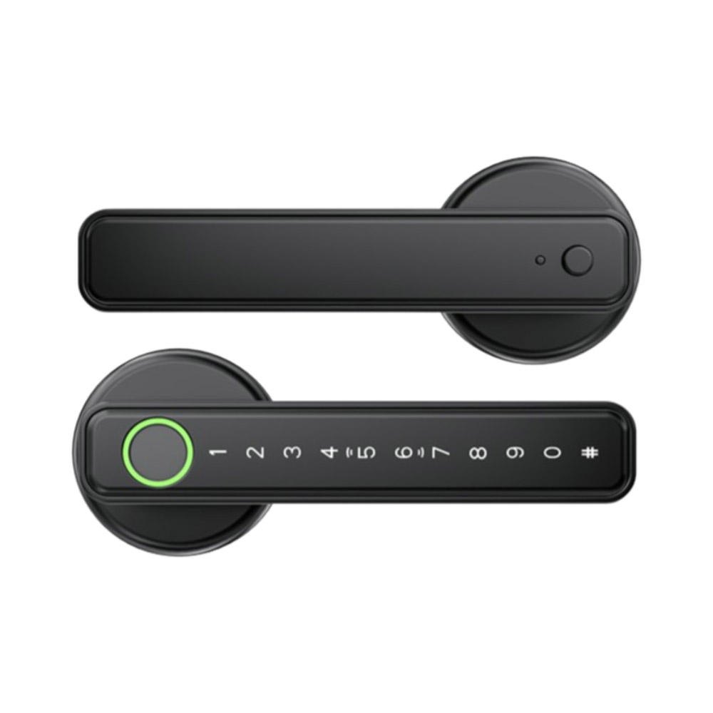 5-in-1 Smart Fingerprint Door Lock / Black, , large