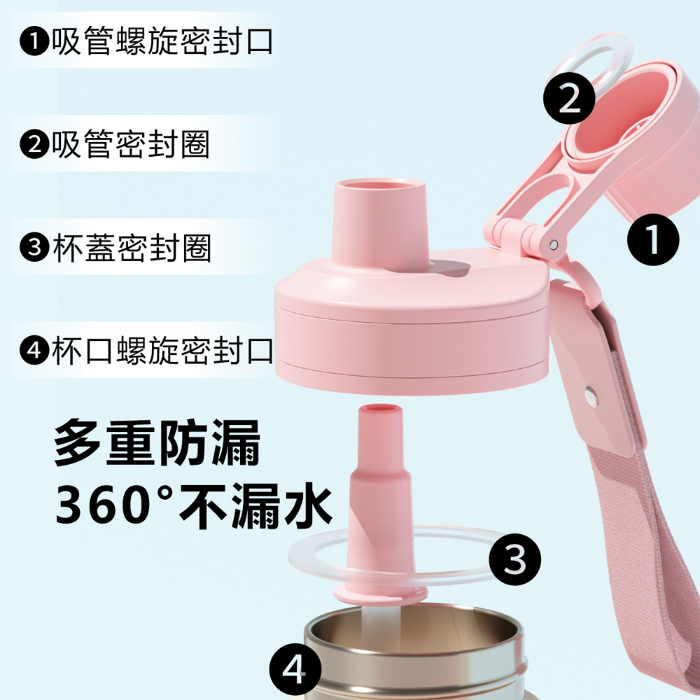 KEPO LQ 600ML KC011 thermos cup  316L stainless steel inner liner, , large