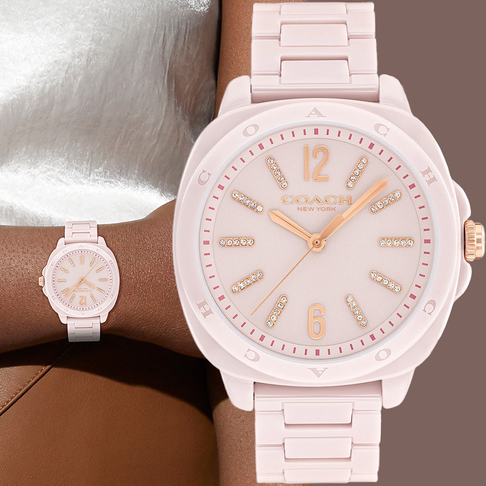 COACH Kitt 晶鑽陶瓷女錶 38mm CO14504408, , large