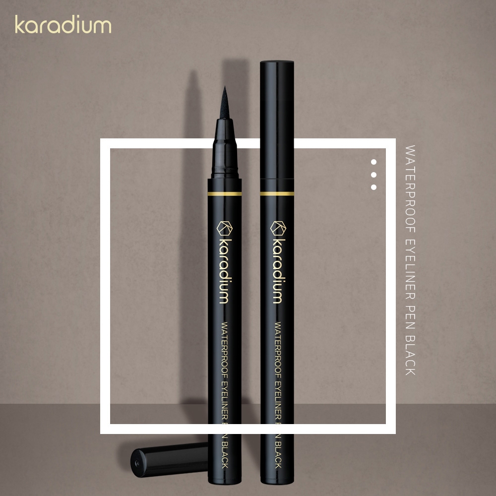 【韓國KARADIUM】極緻防水抗暈眼線筆 2入組, , large