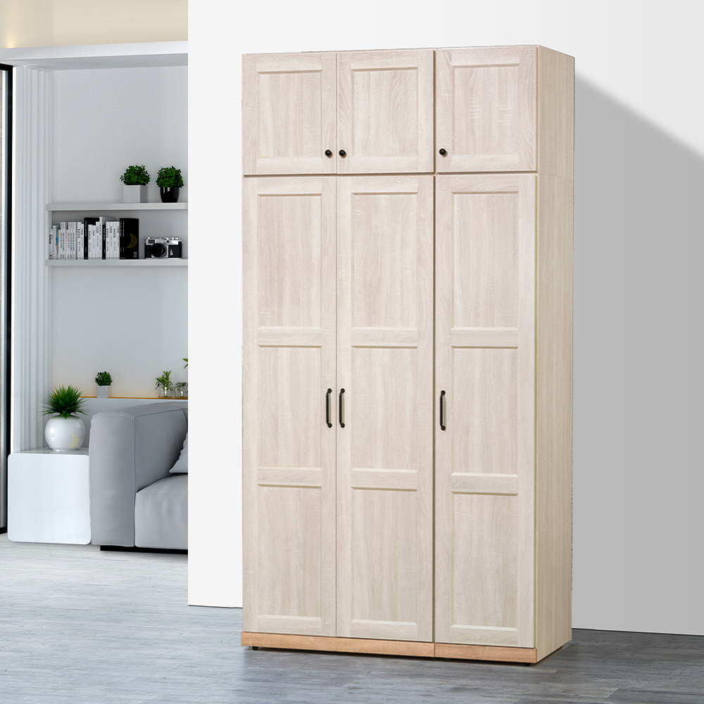 【唯熙傢俱】查理白橡色2.6x7尺衣櫃, , large