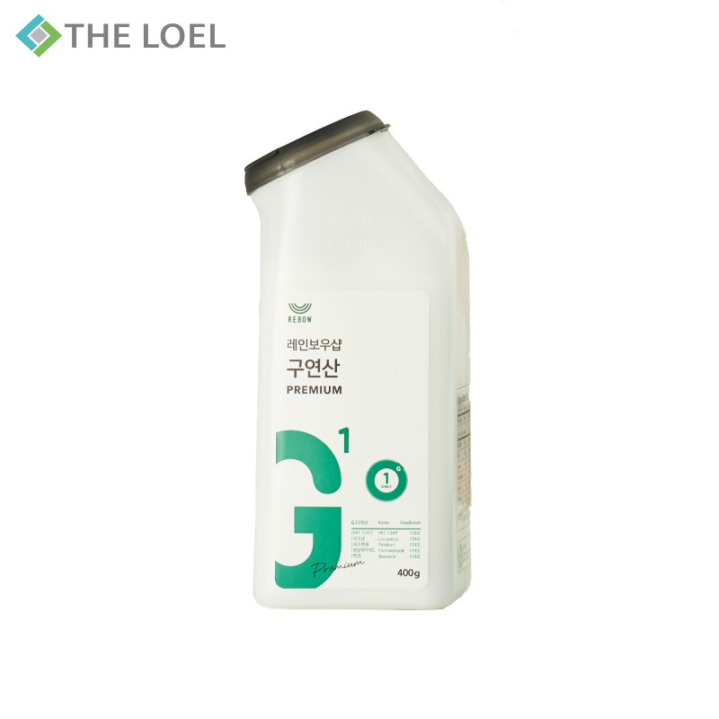 〔得來亞〕THE LOEL 天然檸檬酸粉400g  (1入 / 2入) ★ 抗菌除垢劑 、多用途清潔 / 韓國製造, , large