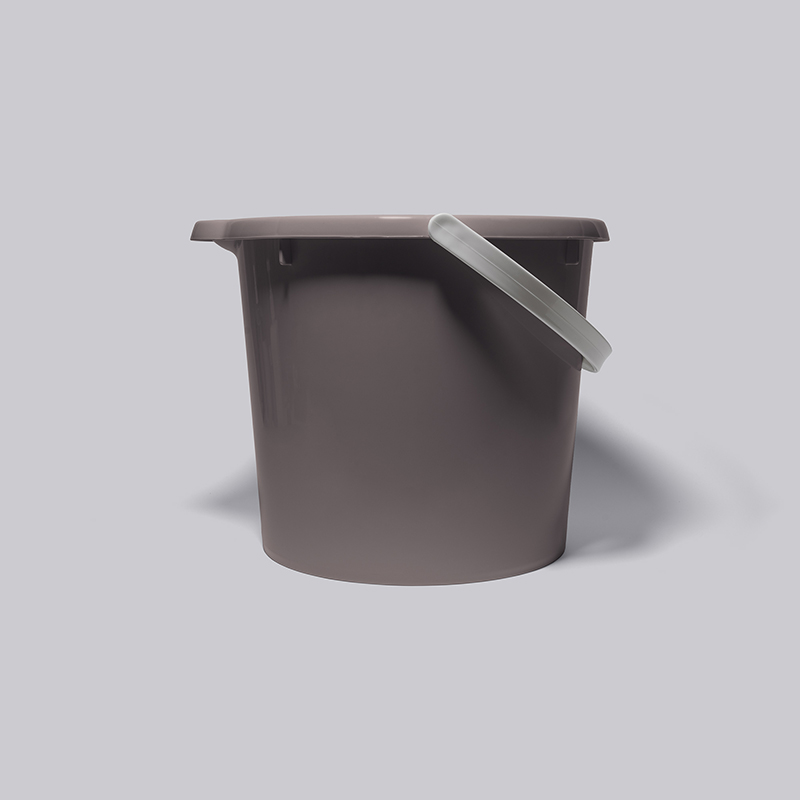 GINII基尼|質感加厚手提水桶 12L 香頌粉/塑膠水桶 圓型水桶 手提水桶 多用途水桶 泡腳 園藝 洗澡桶, 香頌粉, large