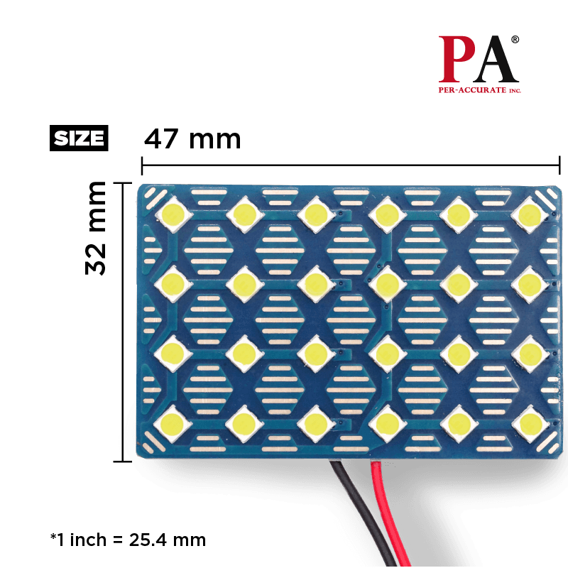 [PA LED] 24晶 雙尖 LED  燈板 室內燈 閱讀燈 白光, , large