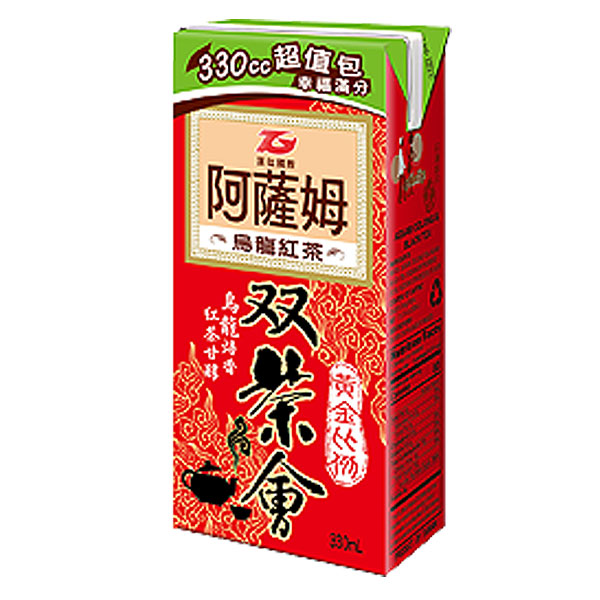 阿薩姆雙茶會烏龍紅茶330ml, , large