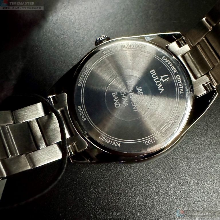 [星晴錶業]BULOVA手錶,32mm,BU00005寶藍色錶面銀錶殼銀色精鋼錶帶款, , large