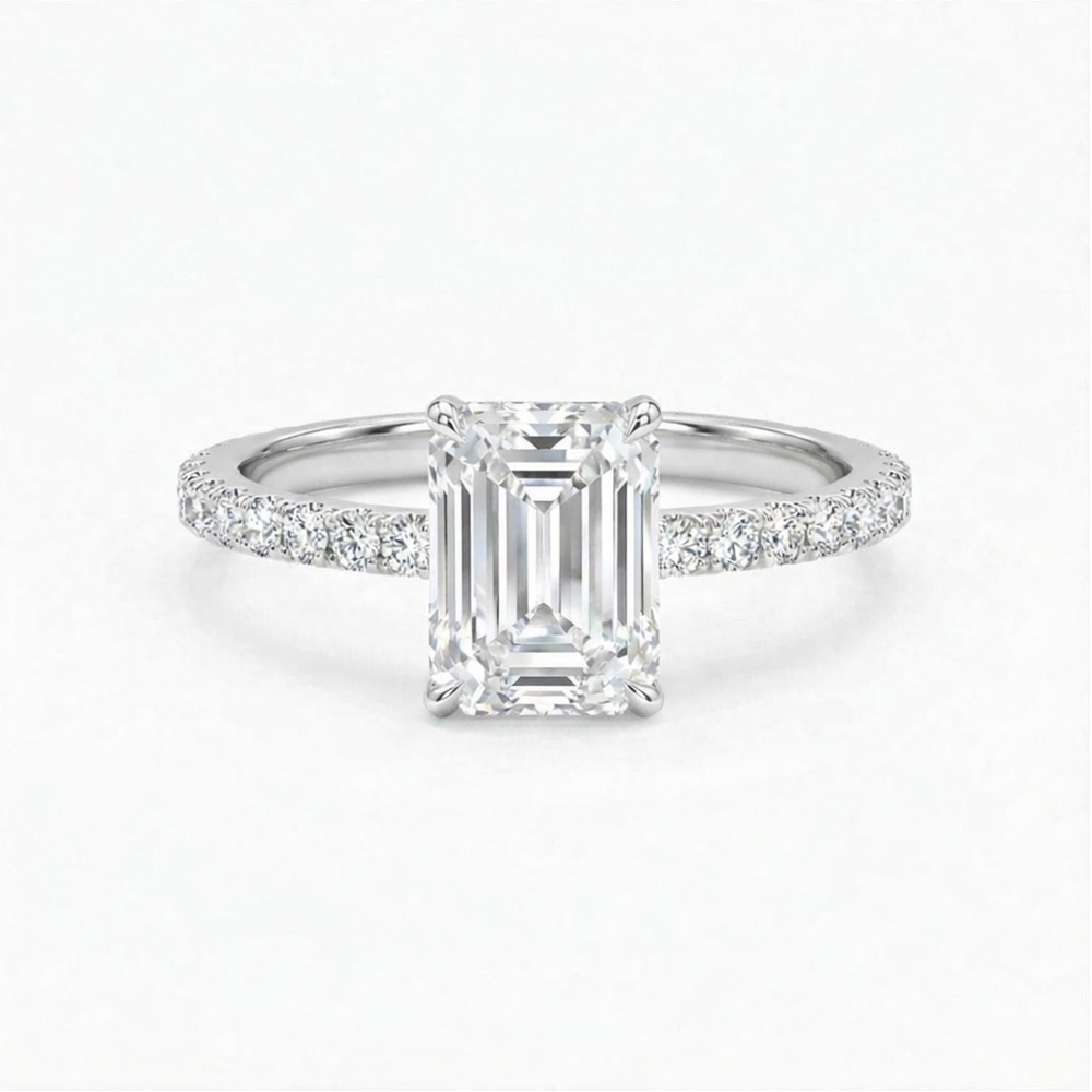 【CITY STAR】IGI Future Diamond 2-carat rectangular diamond ring (D/VVS and above/3EX), , large