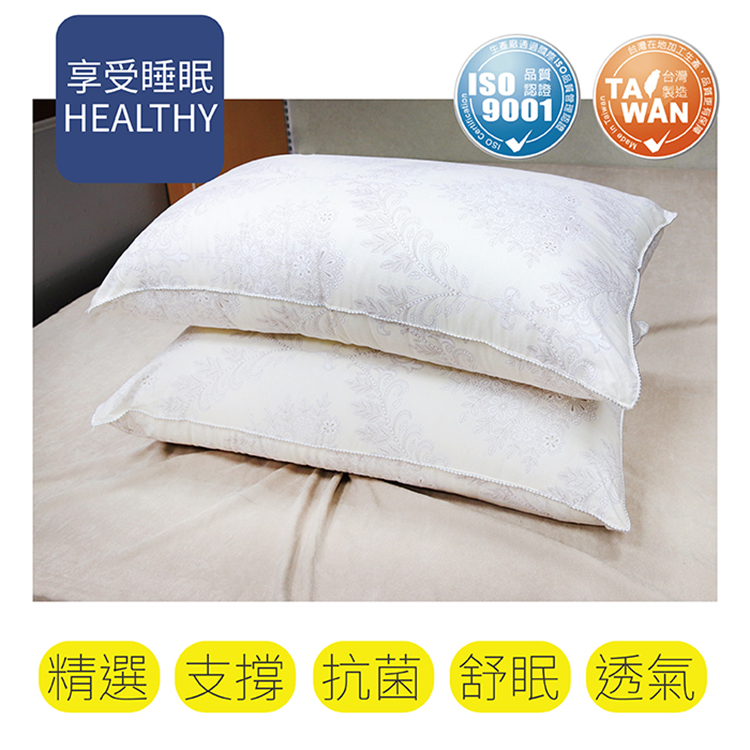 【多利寶寢具】Indian_大馬仕革抗菌舒眠對枕, , large