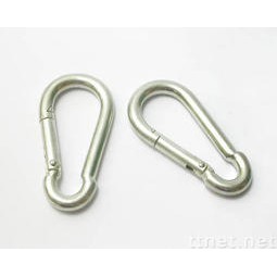 WIN 五金 10mm-13mm 白鐵登山鉤 不鏽鋼登山鉤 葫蘆鉤 接環 可當鑰匙圈 扣環 連接環 彈簧鉤, , large