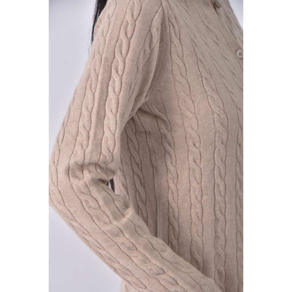 (M) uniqlo排扣棕色長袖上衣二手衣, , large