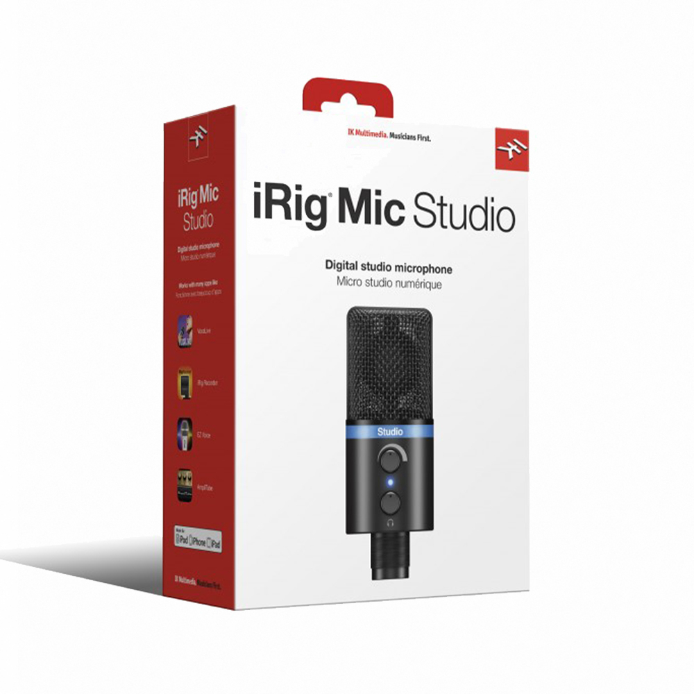 IK Multimedia iRig Mic Studio Black 專業電容麥克風 黑色【敦煌樂器】, , large