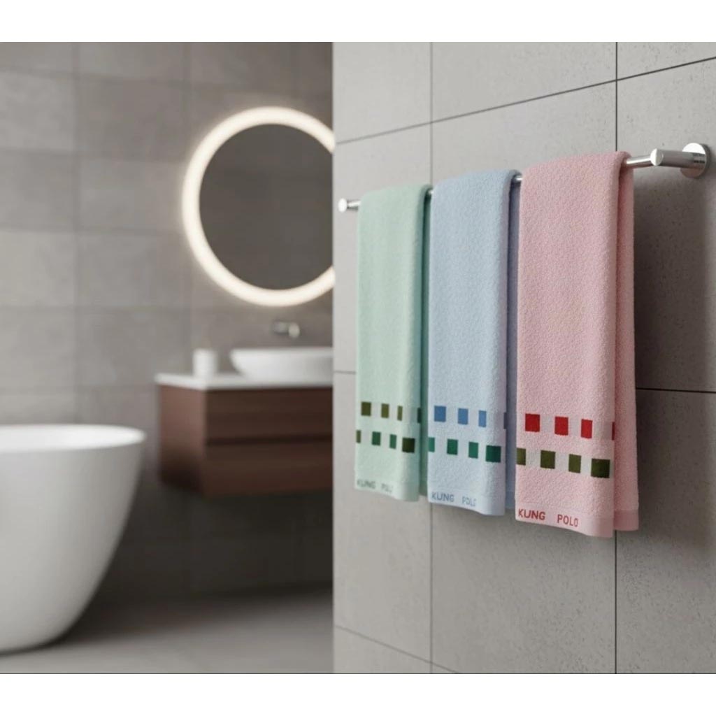 [凱美棉業] 8入組 隨機出色 MIT台灣製 精梳棉 24兩頂級 純棉毛巾 POLO方格款, , large