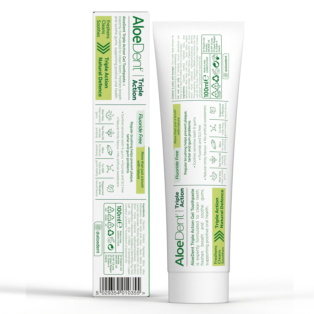英國Aloe Dent-三重防護牙膏(無氟 100ml x 2入), , large