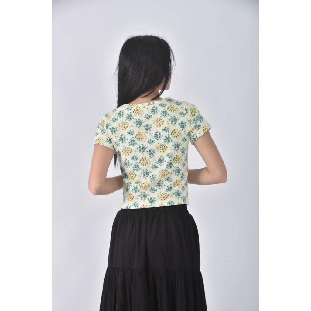 (S) uniqlo棉質圓領白色短袖上衣二手衣, , large