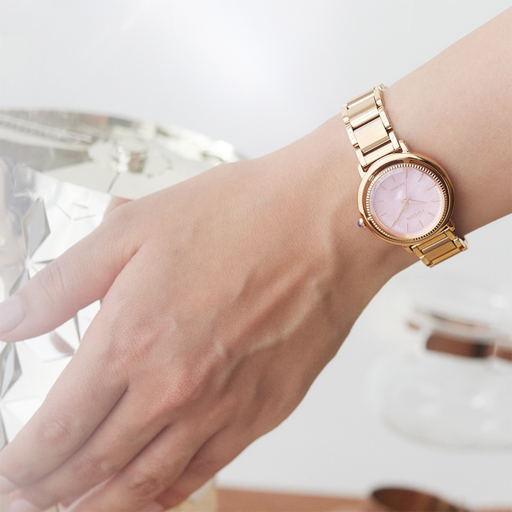 CITIZEN 星辰 L系列 Hebe田馥甄廣告款 珍珠貝光動能女錶 EM1103-86Y, , large