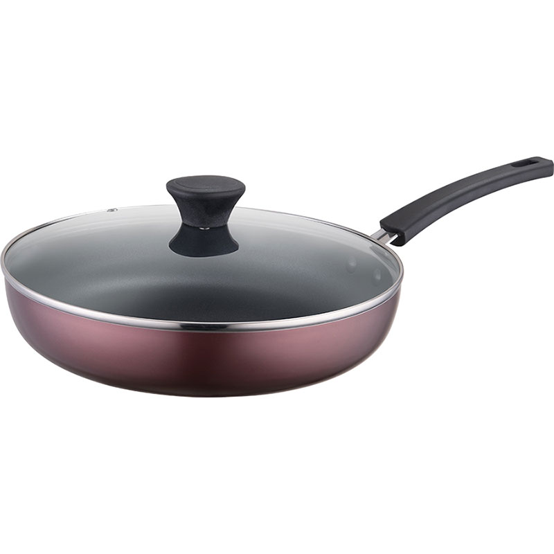 Non-stick frying pan with lid30cm, , large