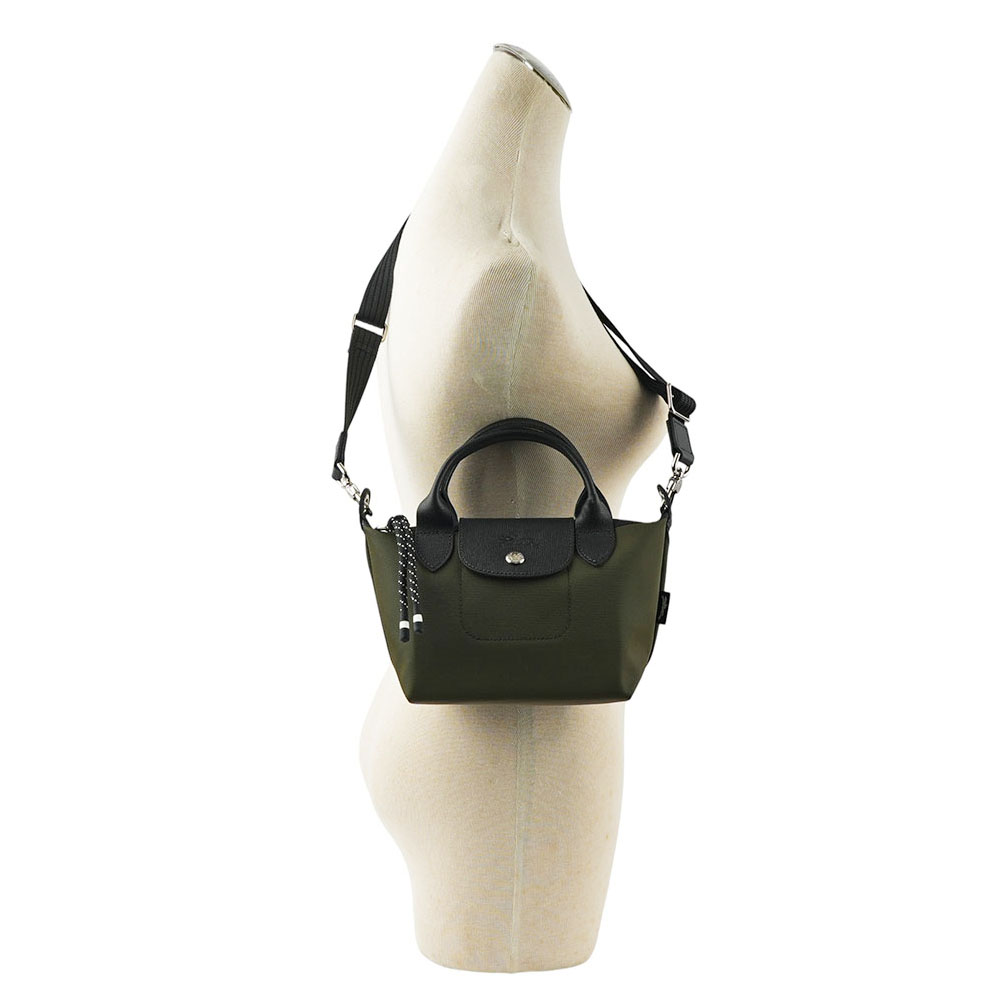 LONGCHAMP LE PLIAGE ENERGY 迷你再生帆布二用包/卡其綠, , large