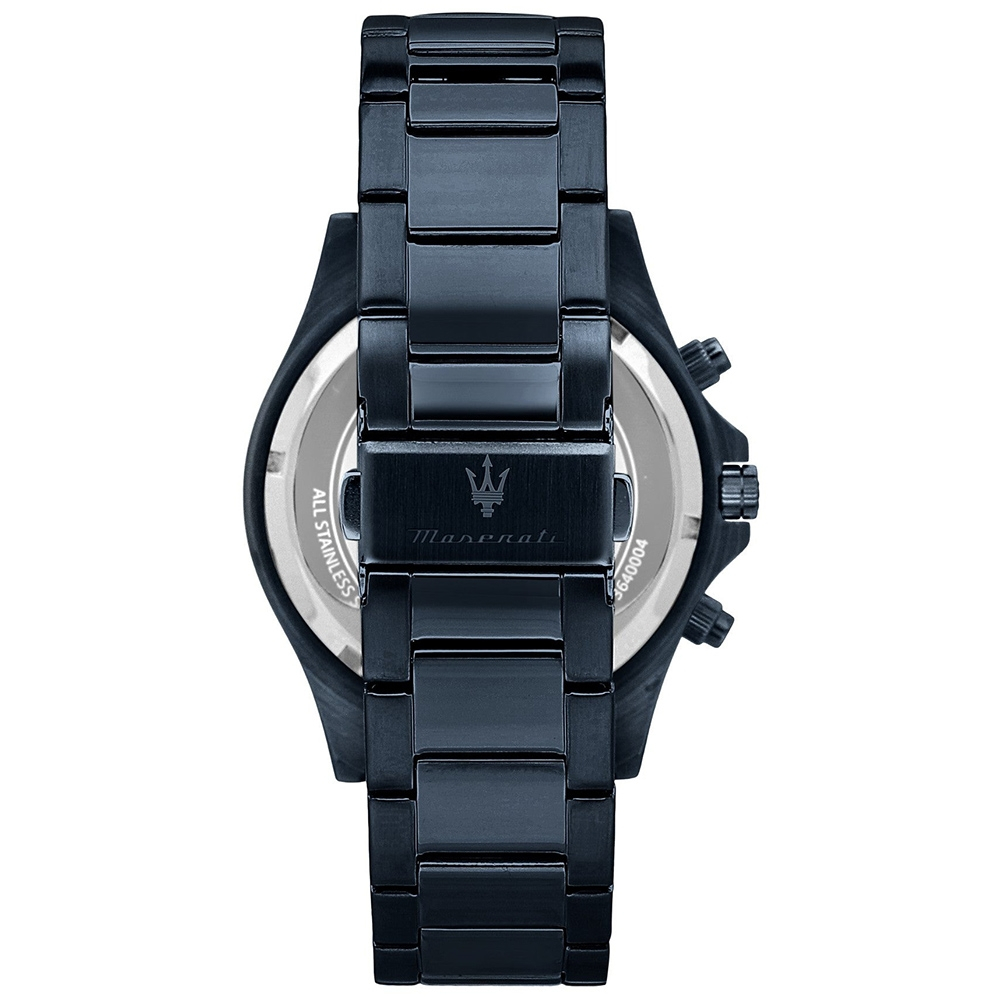 MASERATI 瑪莎拉蒂 Sfida 超跑綻藍三眼計時手錶-40mm R8873640023, , large