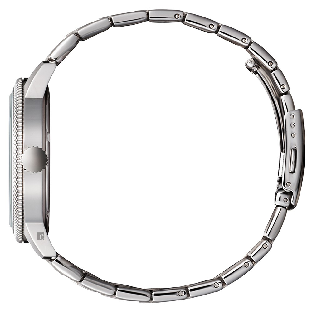 CITIZEN 星辰 光動能復古風紳士手錶-銀x黑 BM7480-81E, , large