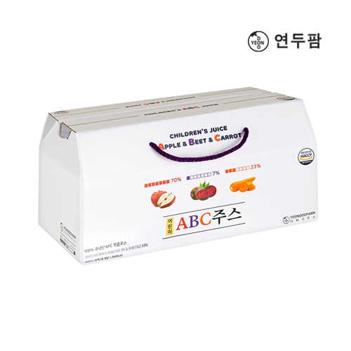【韓國YEONDOOFARM妍杜農場】NFC 100% 兒童ABC蔬果汁禮盒組 (100ml × 30包), , large