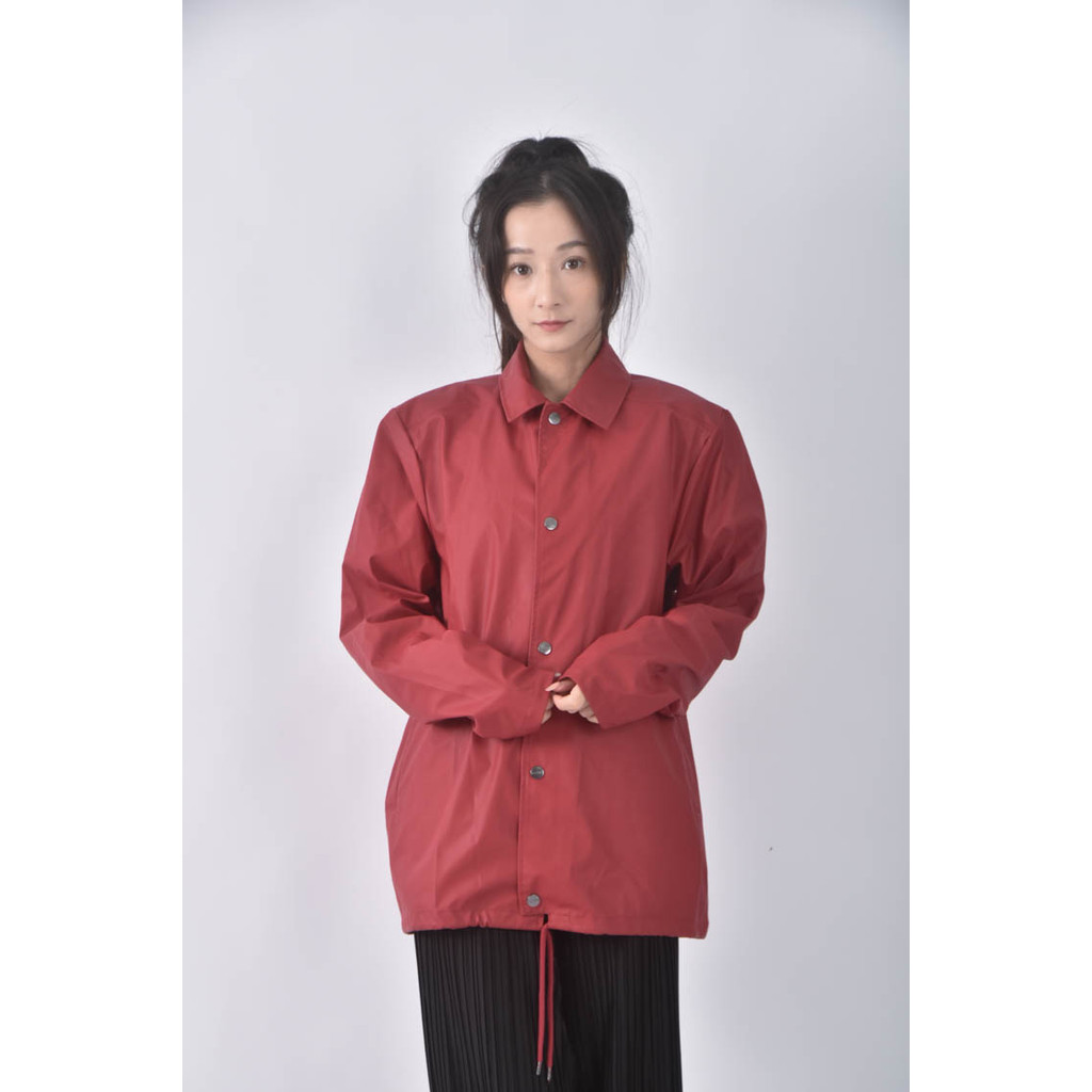 (M) rains質感素面紅色外套二手衣, , large