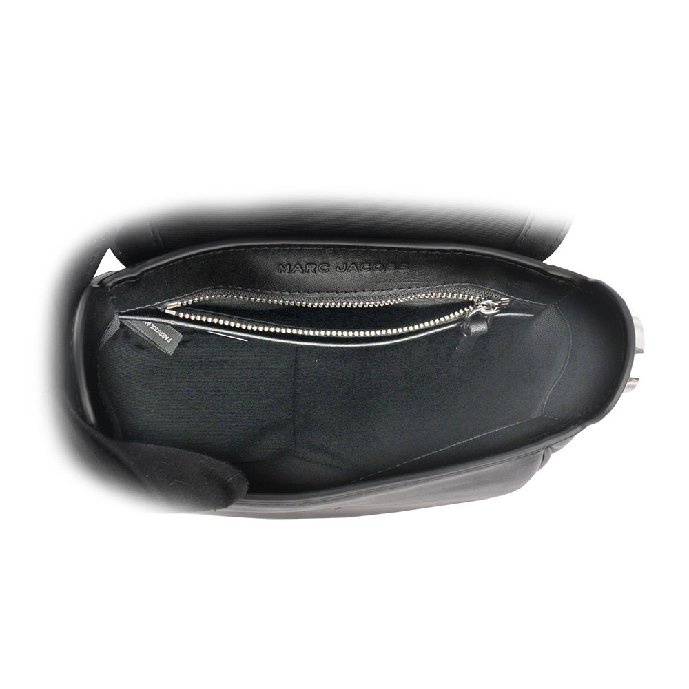 MARC JACOBS THE MESSENGER 小款翻蓋馬鞍斜背包/黑色, , large