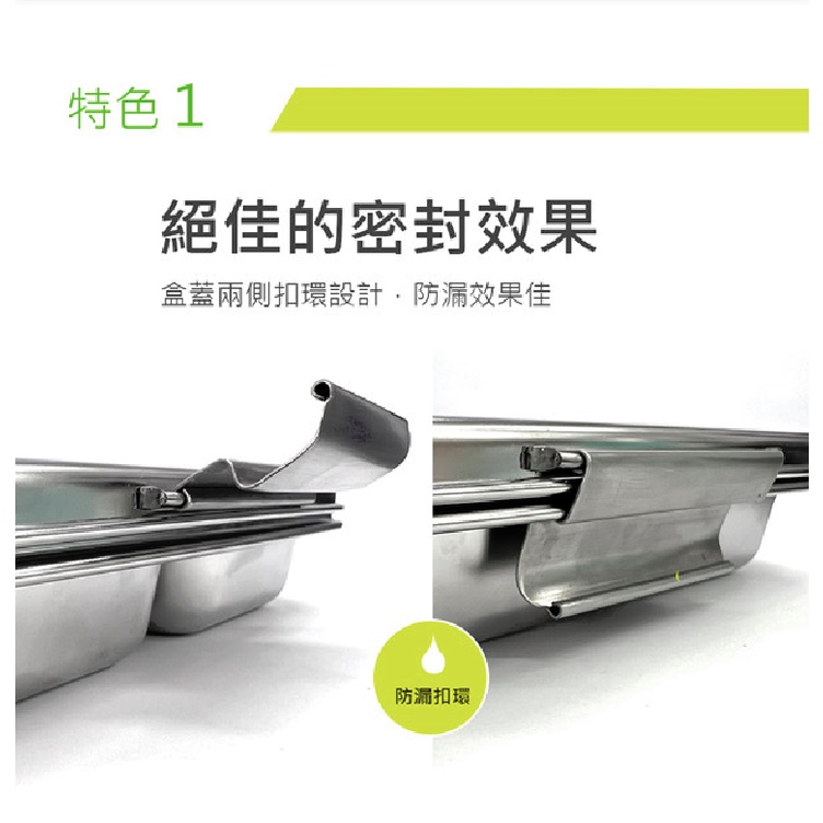 PERFECT 理想牌 極緻316不鏽鋼四格餐盤分格便當盒環保餐盒 25cm附蓋-Leidea樂德兒, , large