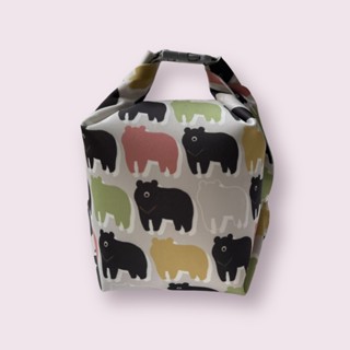Bear Reusable Food Bag, WaterProof ( silicone cloth), , large