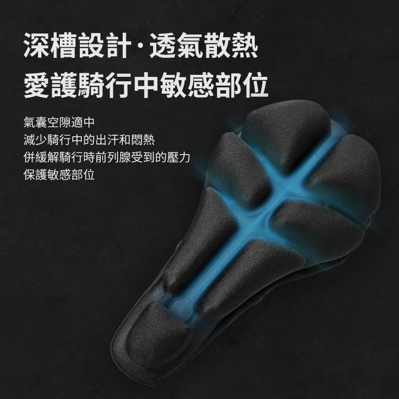 JFT 氣囊坐墊｜腳踏車/自行車專用｜減壓減震｜防滑固定｜簡單安裝｜舒適耐用, , large