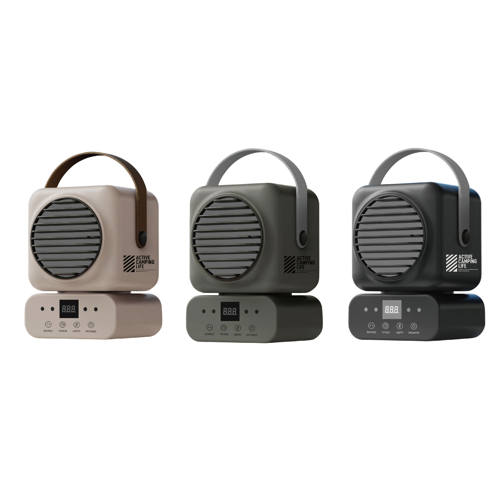 【Treewalker 萊茂】樂活不露 坦克電暖器【黑色】 HT-609 擺頭暖爐 附遙控器 桌上/腳邊暖爐 電暖器 露營, , large