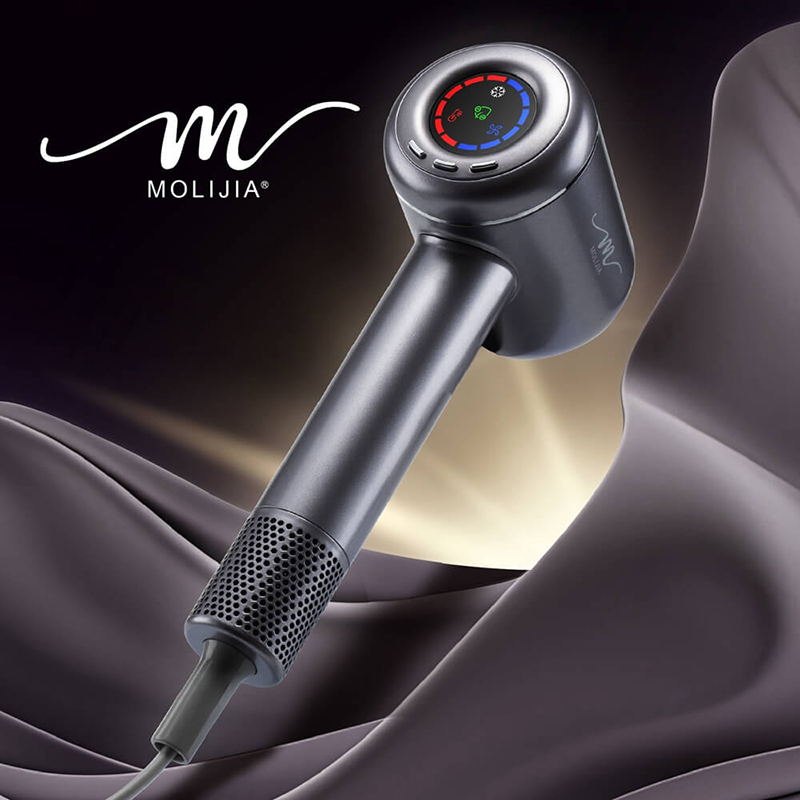 【MOLIJIA】M195 Negative Ion Constant Temperature High-Speed ​​Hair Dryer - Tranquil Gray, , large