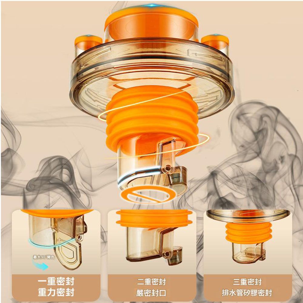 Multi-functional kitchen floor drain - 5-way, , large