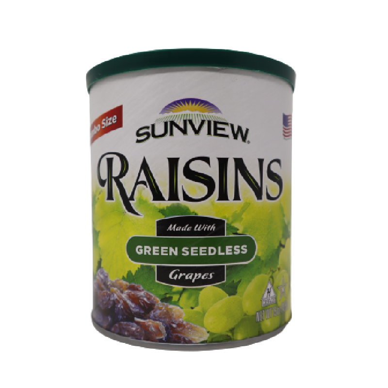 Green seedless jumbo size raisins, , large