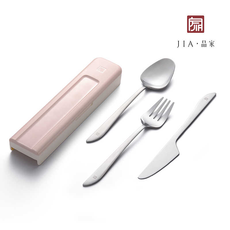 JIA Calligraphy II Togo Cutlery Set (Pink), , large