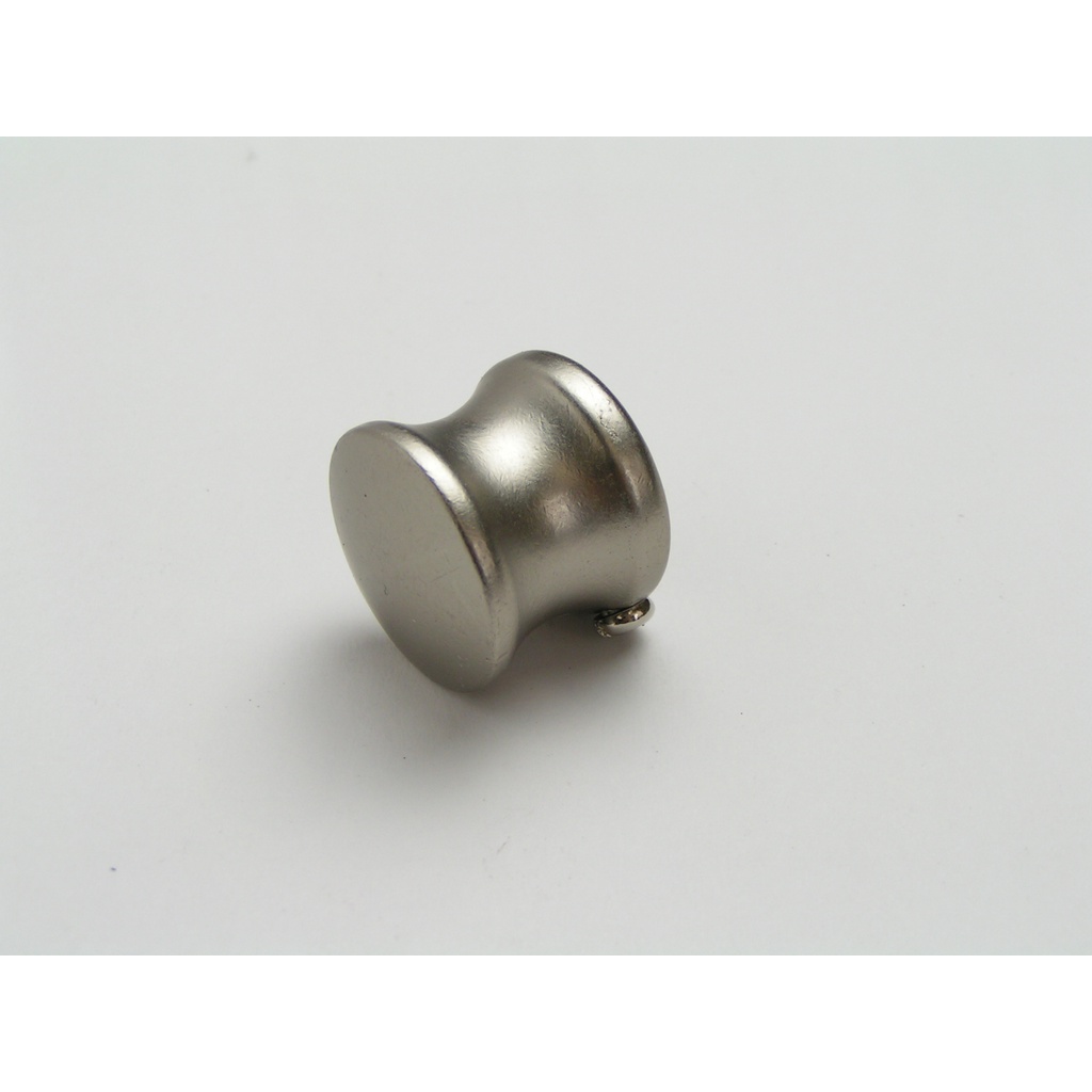 Metal Curtain Rod Finials – Cap Style | Fits 16mm Rod | Set of 2 | Classic Decorative End Caps | DIY Curtain Rod Accessories-Pewter, , large
