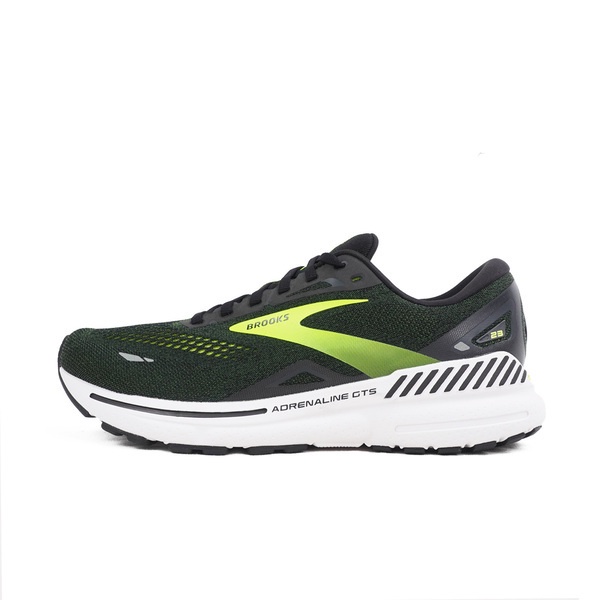 Brooks Adrenaline GTS 23 男 慢跑鞋 路跑 避震緩衝象限 黑 螢綠 [1103911D079], , large
