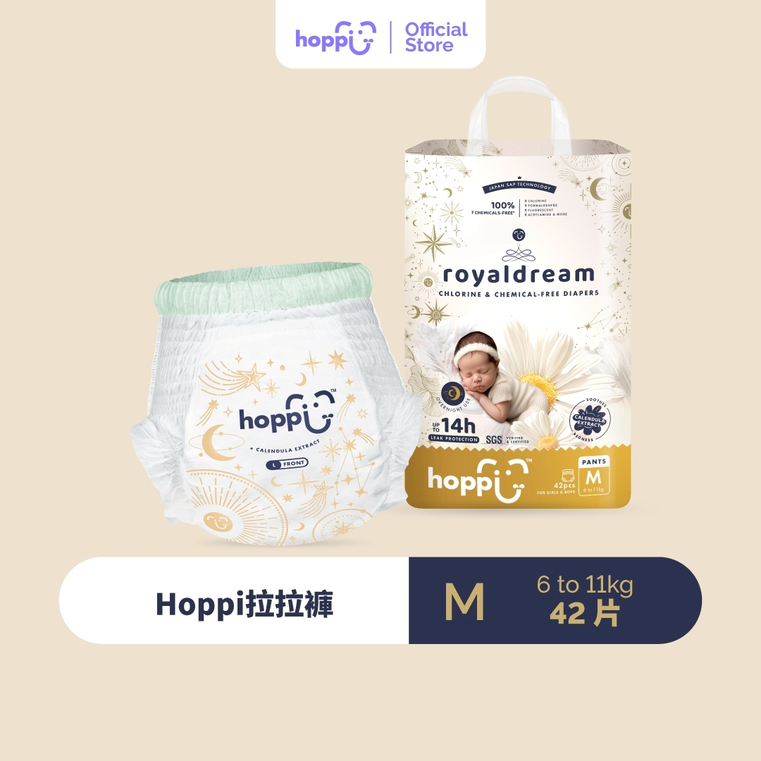 【Hoppi】Royaldream 皇家系列褲型紙尿褲-M 42片x4, , large