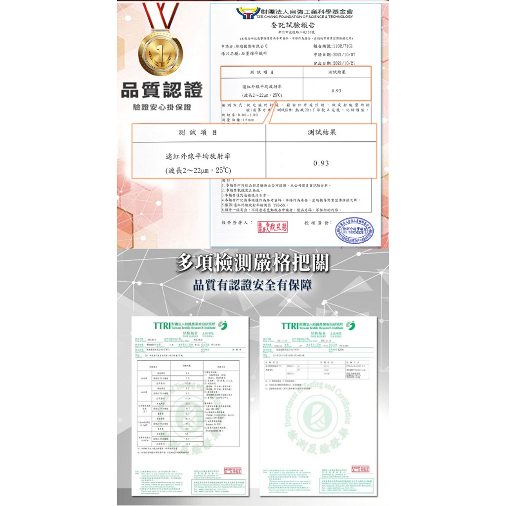 【格藍傢飾】日本 加強版 石墨烯 能量寢具 床包枕頭套組(妃皇絲 精梳棉 台灣製 低溫傳導 遠紅外線值0.93), , large